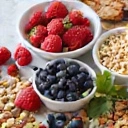 Berries and nuts for healthy snacking