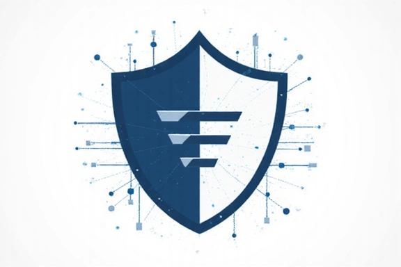 Data privacy shield icon representing security and protection